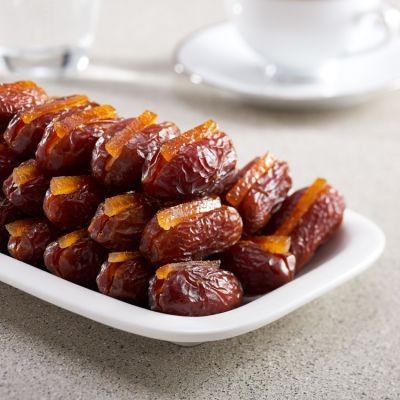 Medjool Dates with Candied Orange Peel