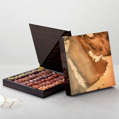 Gulf Map Gift Box-Square (medium)-Premium Filled Dates