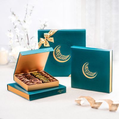 Ramadan Kareem Green Crescent Gift Set
