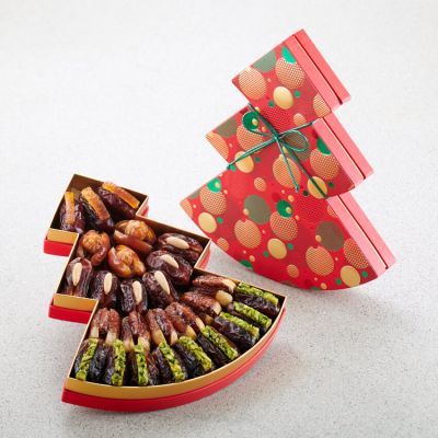 Bauble Tree Gift Set - Filled Dates - Medium