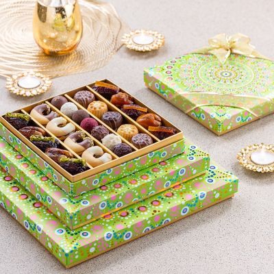 مجموعة هدايا رانجولي الخضراء