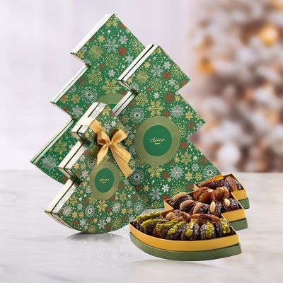 Snowfall Green Tree Gift Set