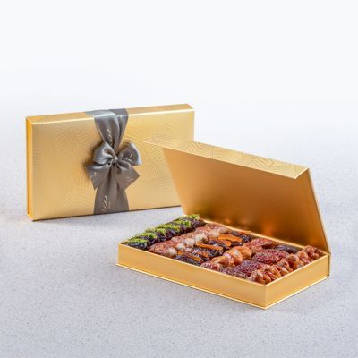 Gold Palm Gift Set - Plain And Filled Dates - Medium