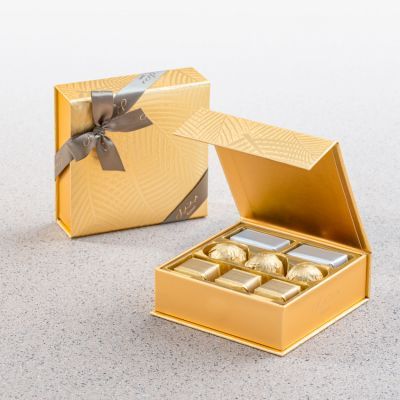 Gold Palm Gift Set - Wrapped Chocolate - Small