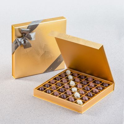 Gold Palm Gift Set - Date Chocolate - Large