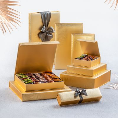 Gold Palm Kollektion – Anpassbare Luxus-Geschenkbox