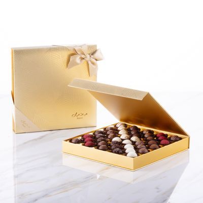 Gold Palm Geschenkset - Trüffel - Quadratisch (groß)