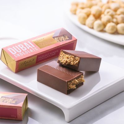 Dubai Chocolate Bar – Hazelnut Kunafa