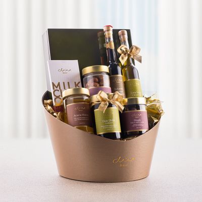 Mira Hamper Small - Green Wood 