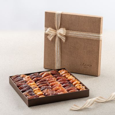 Napura Brown Gift Set - Plain Dates - Large