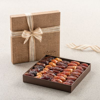 Napura Brown Gift Set - Plain Dates - Medium