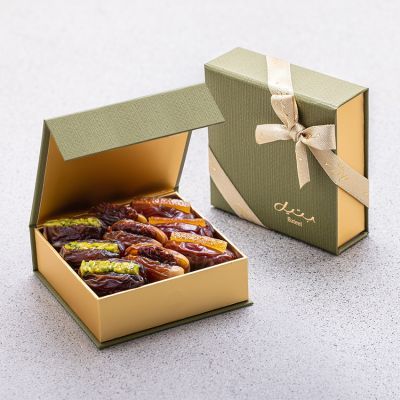 مجموعة هدايا النخيل – تمور محشوة فاخرة – صغيرة جداً
