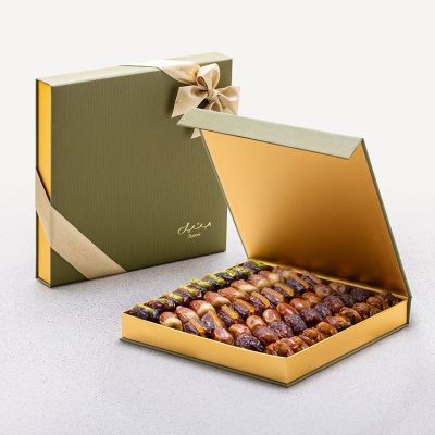 مجموعة هدايا النخيل – تمور سادة ومحشوة – كبيرة