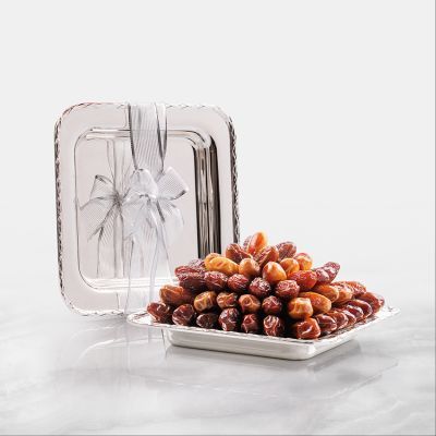 صينية الحكمة الفضية - تصميم مربع