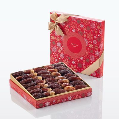 Snowfall Red Gift Set - Plain Dates - Medium