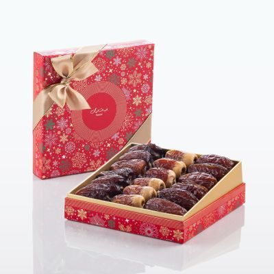 Snowfall Red Gift Set - Plain Dates - Small