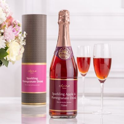 Prickelnder Granatapfelsaft