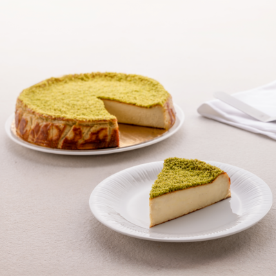 Pistachio Basque Cheesecake