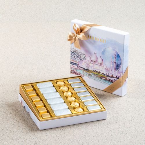 مجموعة هدايا الوجهة أبوظبي – شوكولاتة مغلفة