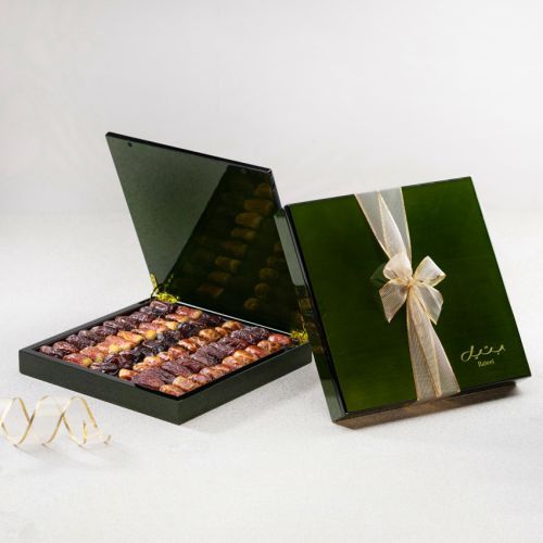 Green Wood Gift Set Plain Dates
