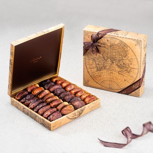 World Map Gift Set Plain Dates