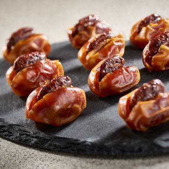 Kholas Dates with Caramelised Pecan