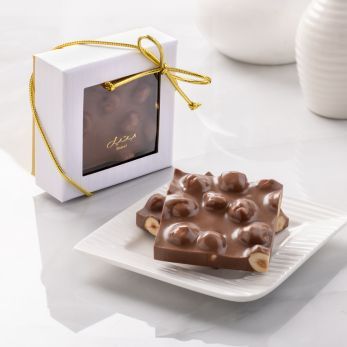 Caramelised Hazelnut Milk Chocolate Bark