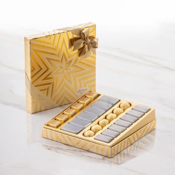 Seren Gift Set - Gold - Wrapped Chocolate - Medium