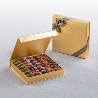 Gold Palm Gift Set - Filled Dates - Medium