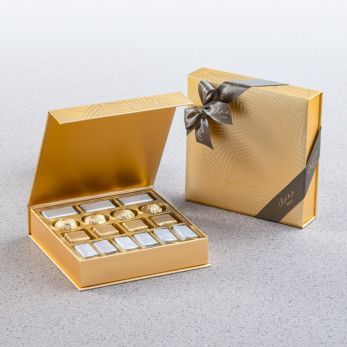 Gold Palm Gift Set - Wrapped Chocolate - Small