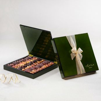 Green Wood Gift Set Plain Dates