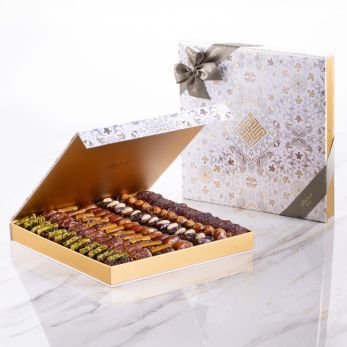 Hiba Geschenkset - Naturbelassene & gefüllte Datteln - Extra groß