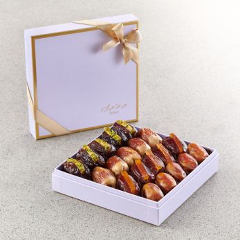 Pastel Lavender Geschenkset - Naturbelassene & gefüllte Datteln - Klein