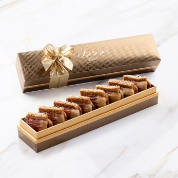 Segai Dates with Kunafa – Midas Segai Hazelnut Kunafa Extra Small (Rectangle)