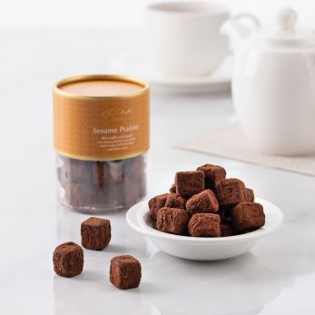 Sesame Praline Kunafa Truffles