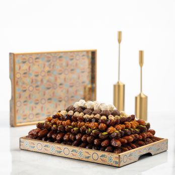 Mosaic Tray - Dates and Biscuits -