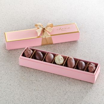 Pastel Petal Gift Set - Date Chocolate - Rectangle (Extra Small)
