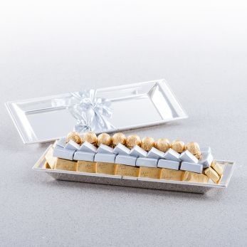 Sophia Silver Tray - Wrapped Chocolate - Small