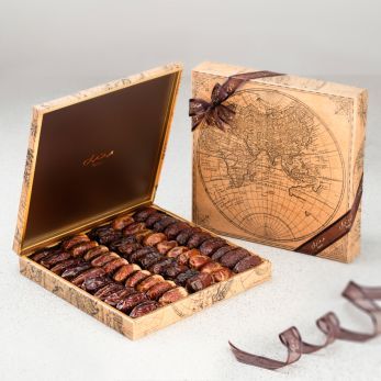 World Map Gift Set - Plain Dates - Large