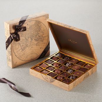 World Map Gift Set Origin Chocolate